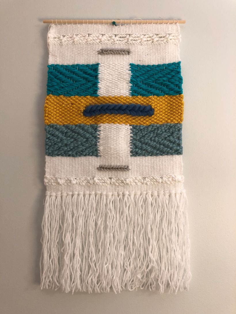 My project in Introduction to Frame Loom Tapestry course 0