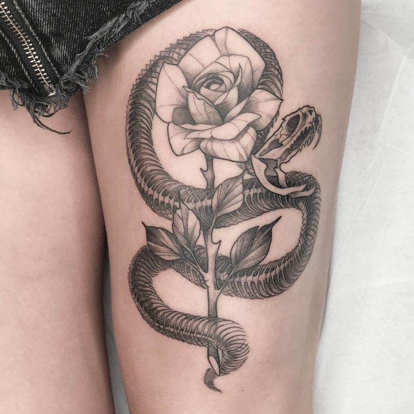 Tatuajes de dragones y serpientes 1