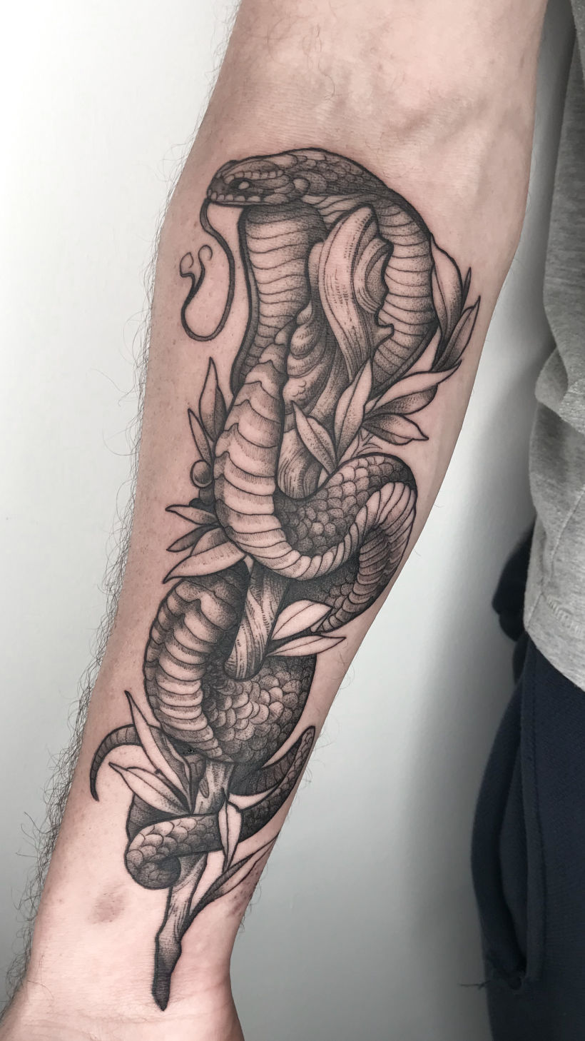 Tatuajes de dragones y serpientes