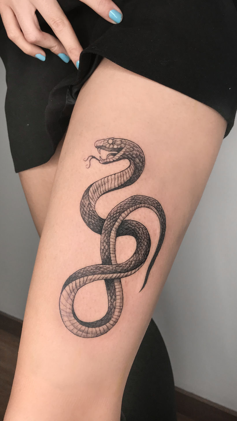 Tatuajes de dragones y serpientes 6