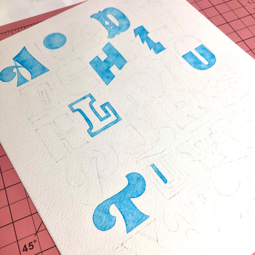 ABC - Dibujar diferentes clases de letras como método creativo. 2