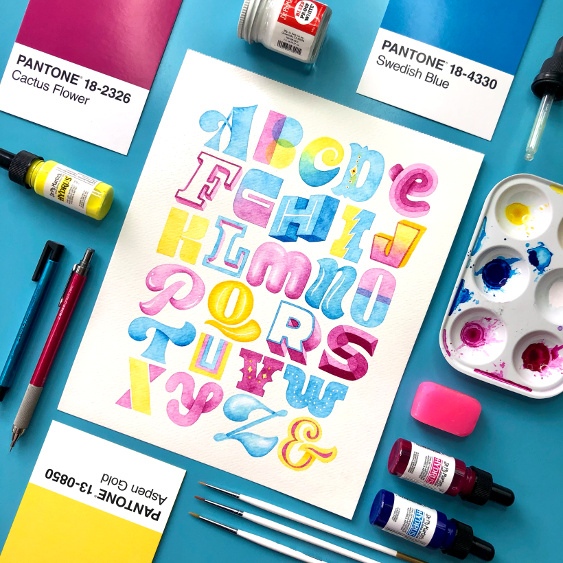 ABC - Dibujar diferentes clases de letras como método creativo. 5