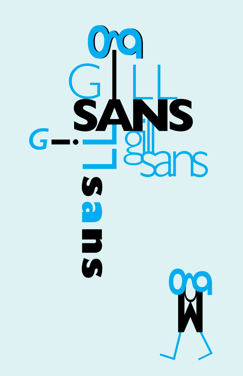 A Gill Sans Typography Poster -1