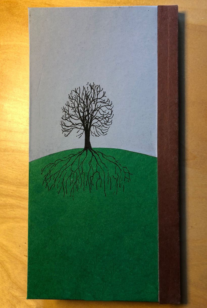 Rear cover with alternative hand drawn image