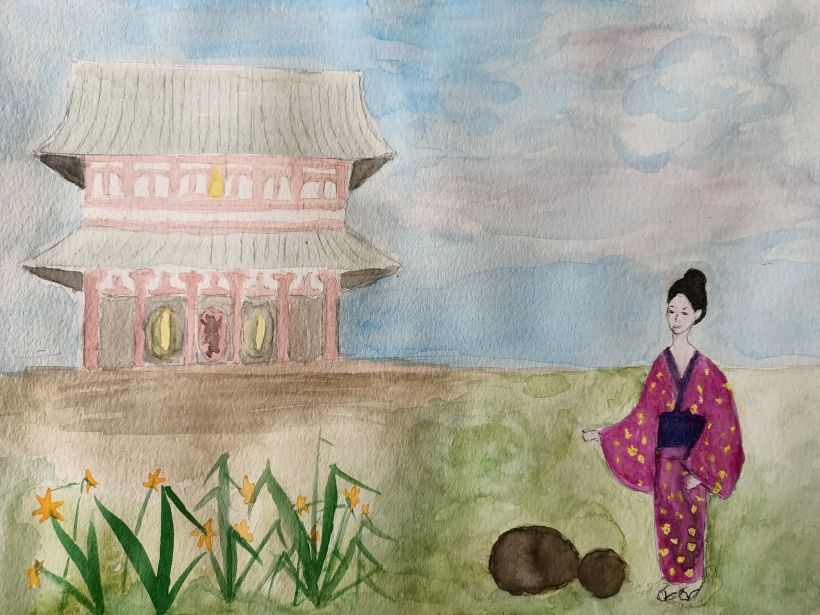 My project in Watercolor Illustration with Japanese Influence course 9