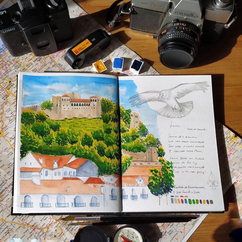 My project in Watercolor Travel Journal course 7