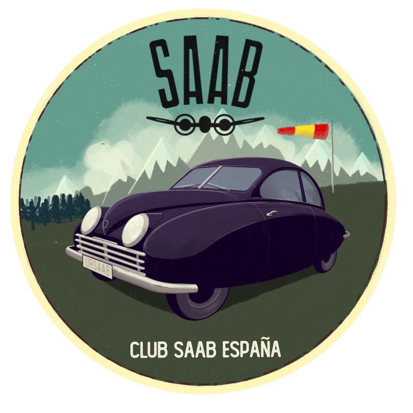 Diseño para Club Saab España - Regalo conmemorativo 5