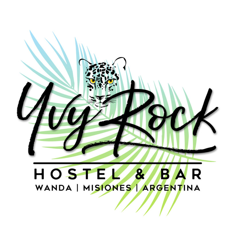 Diseño Logotipo Yvy Rock Hostel & Bar