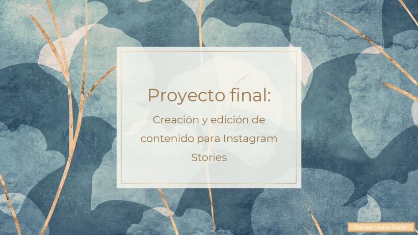 Mi Proyecto del curso: Creación y edición de contenido para Instagram Stories 0