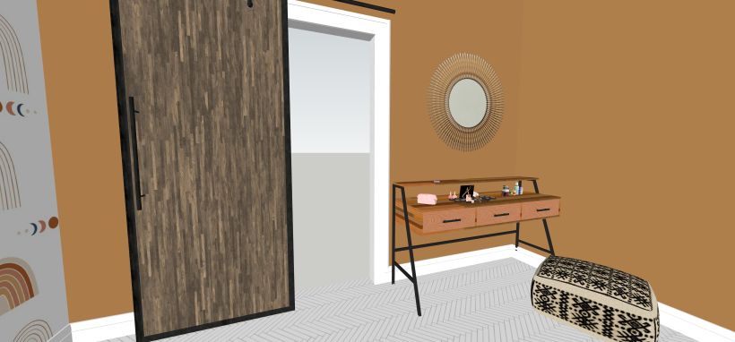 First room design on SketchUp -1