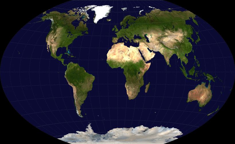 Contemporary version of the Winkel-Tripel projection