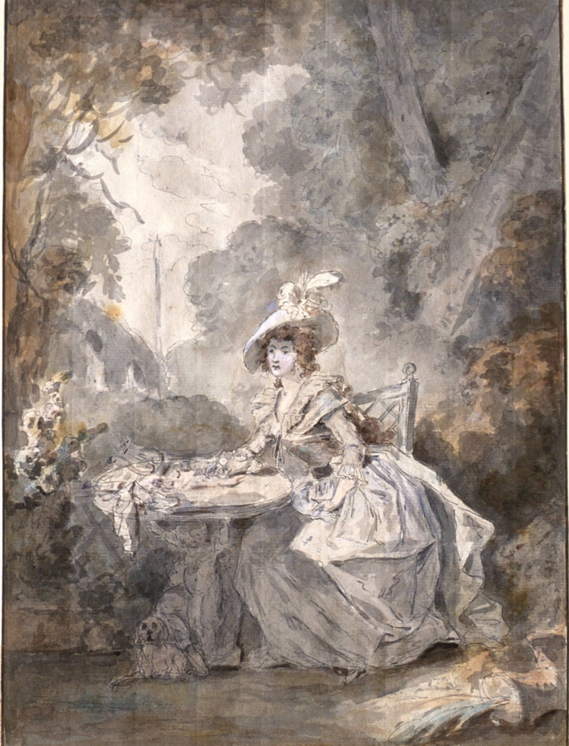 “Carta de amor”. De Claude-Jean-Baptiste Hoin (1760-1817). Archivo: The Clark Art Institute.