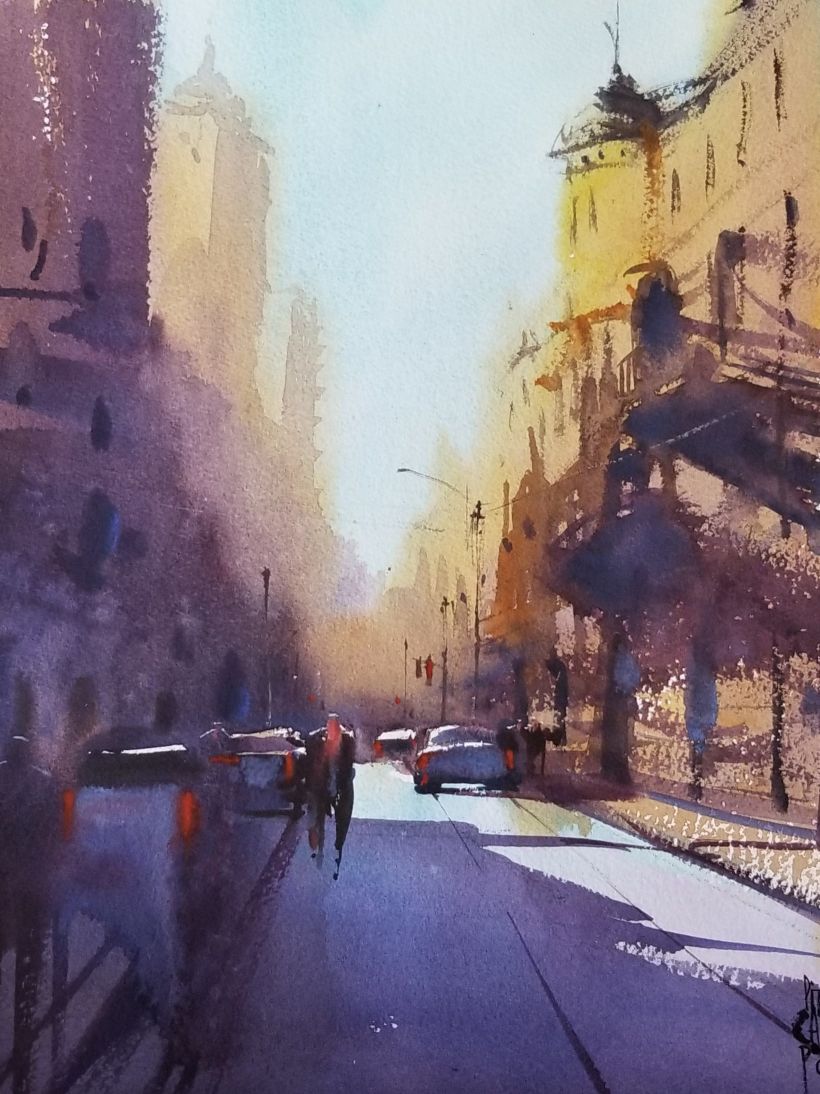 Urban scenes in the paintings of Daniel "Pito" Campos.