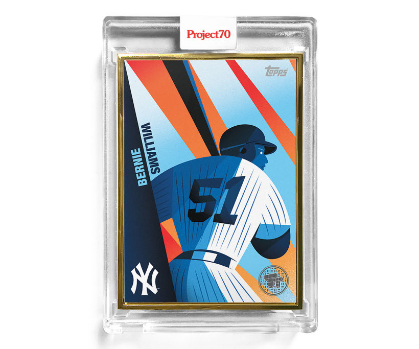 Bernie Williams baseball collectors card for TOPPS