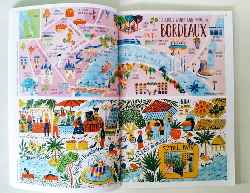 Ilustración publicada en el libro "100 illustrated maps of very special places"