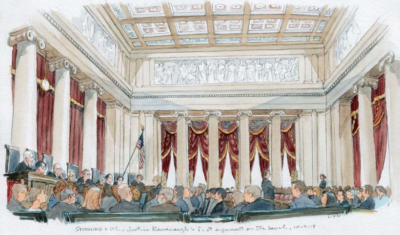 Sesión de la Suprema Corte en 2018, por Arthur Lien.