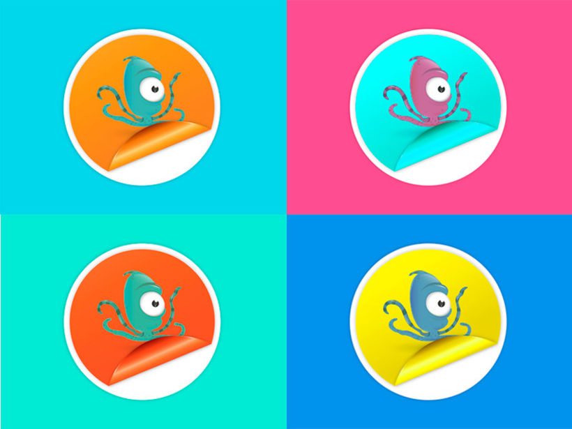 Octopus Stickers -1