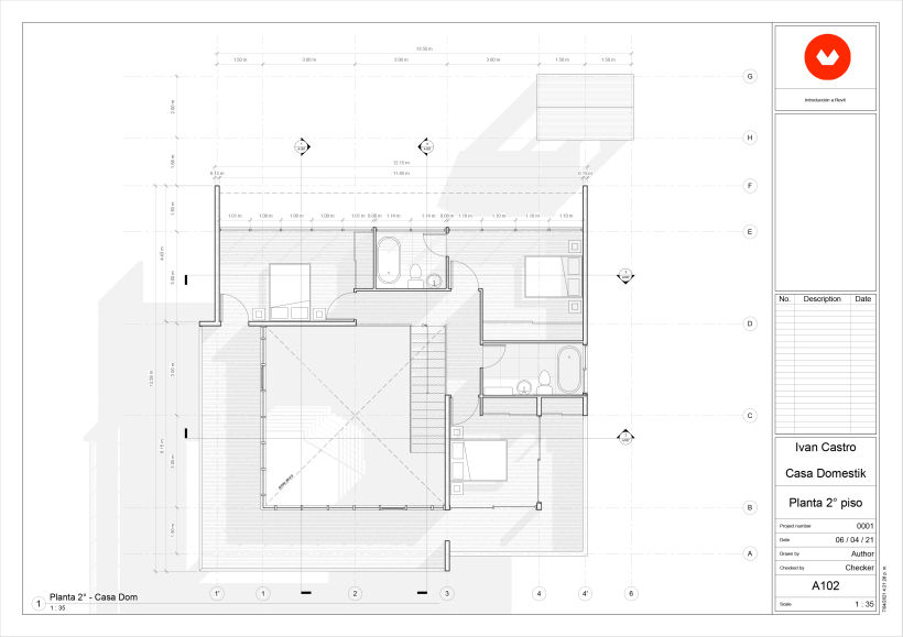 Proyecto del curso: Diseño y modelado arquitectónico 3D con Revit - Arq. Ivan Castro 2