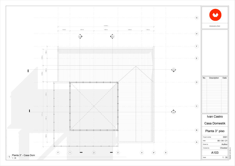 Proyecto del curso: Diseño y modelado arquitectónico 3D con Revit - Arq. Ivan Castro 3