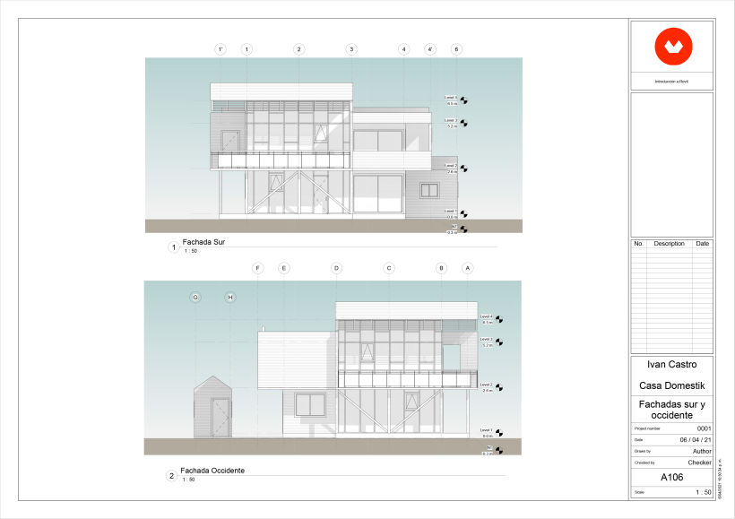 Proyecto del curso: Diseño y modelado arquitectónico 3D con Revit - Arq. Ivan Castro 6