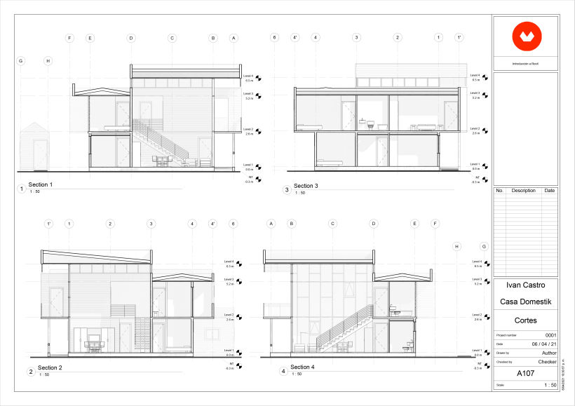 Proyecto del curso: Diseño y modelado arquitectónico 3D con Revit - Arq. Ivan Castro 7