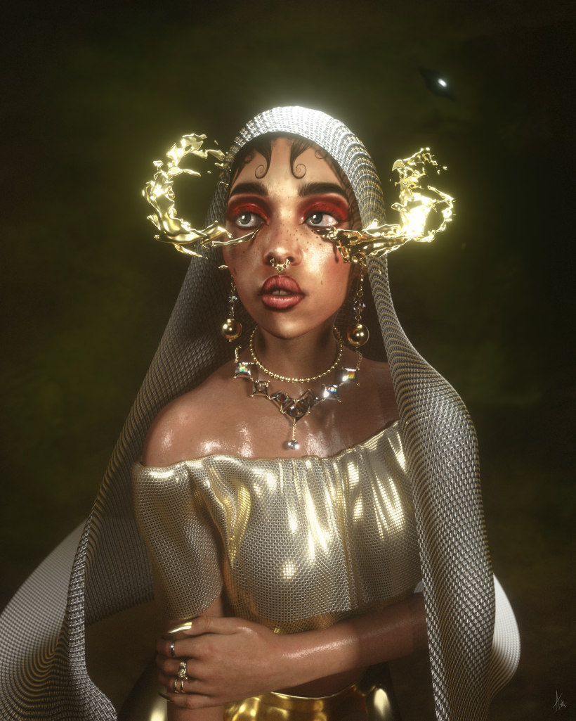 Mary Magdalene Retrato 3D -1