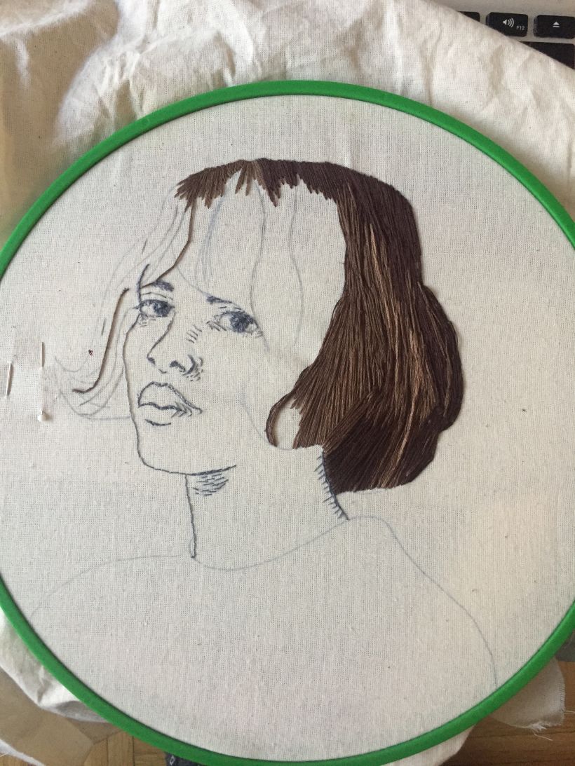 Mi Proyecto del curso: Creación de retratos bordados 3