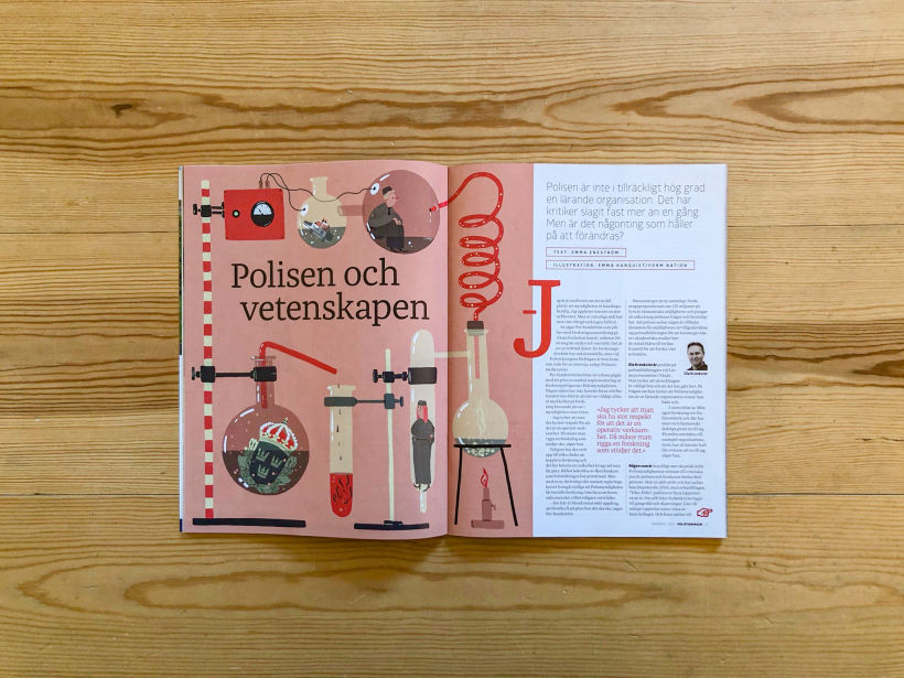 Editorial illustrations: Polistidningen 1