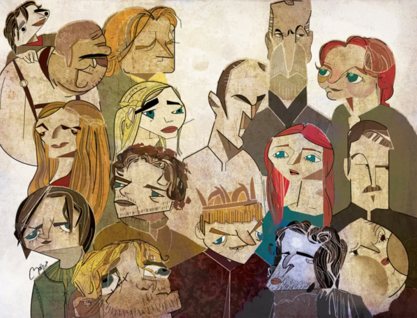 Protagonistas de 'Game of Thrones', por Jorge Barroso 