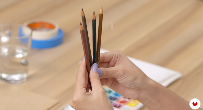 Los lápices de colores son una gran herramienta para el acabado de las ilustraciones.