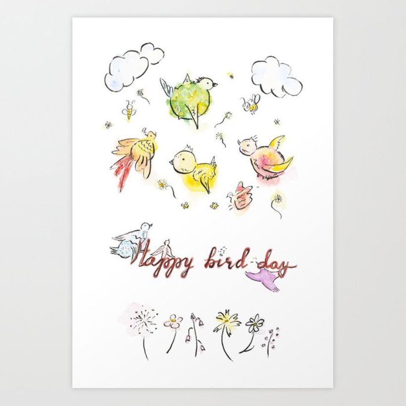 "Animals say" product and cards illustrations -1