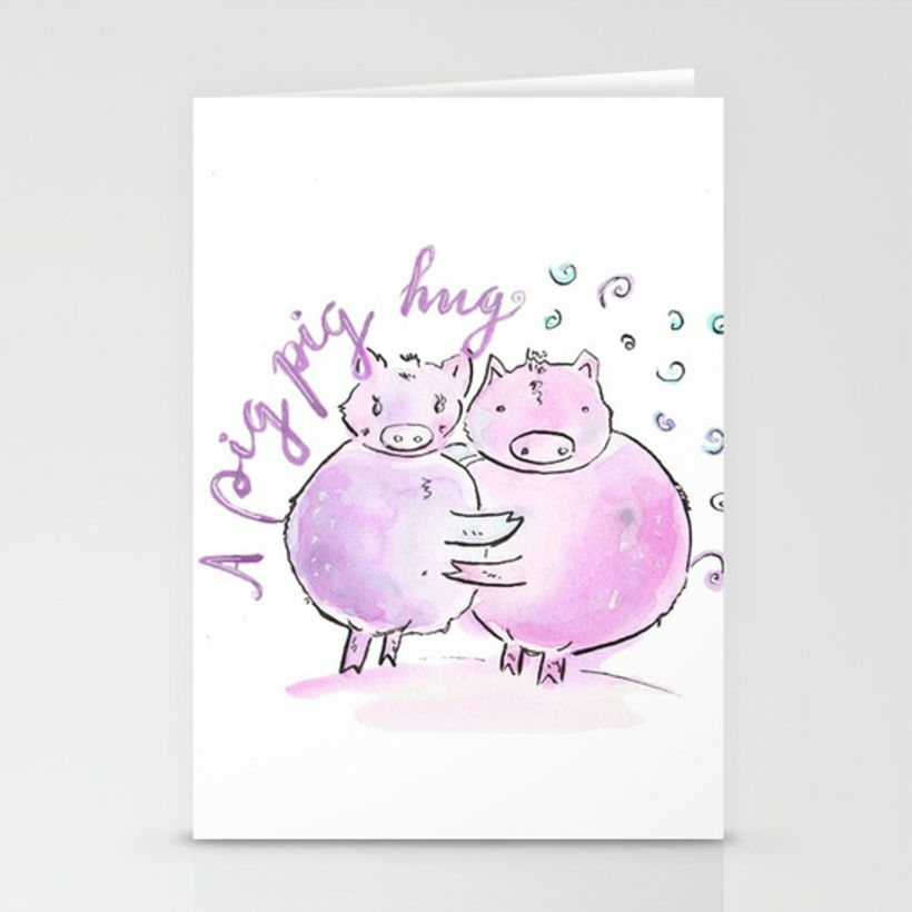 "Animals say" product and cards illustrations 2