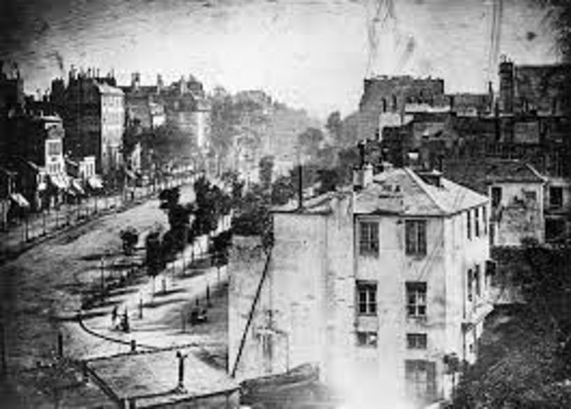 La fotografía del boulevard de París de Louis Daguerre.