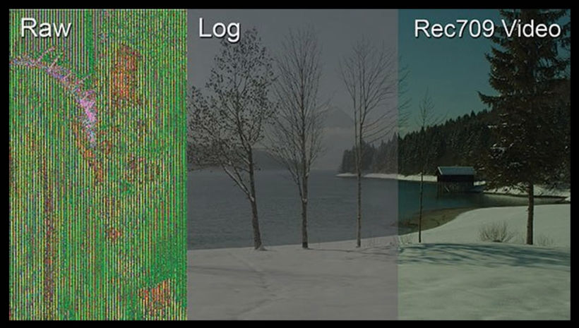 The differences between RAW footage, LOG footage, and Rec709 Video.
