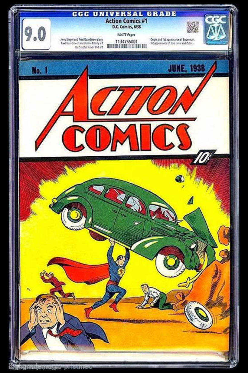 Primer número de “Action Comics” con certificación CGC 9,0.