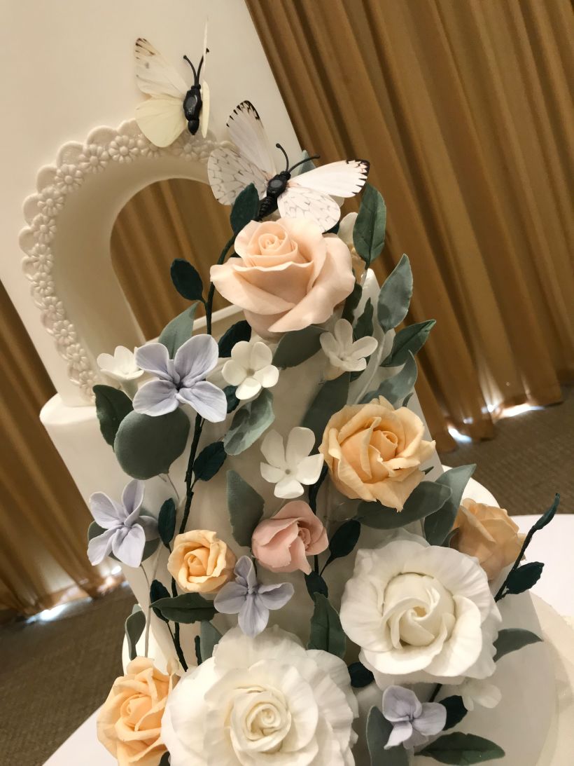 Enchanted Floral Wedding Cake  3