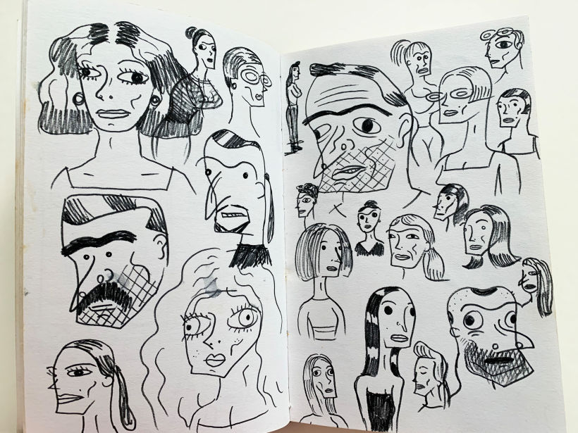 Sketchbook character studies 1