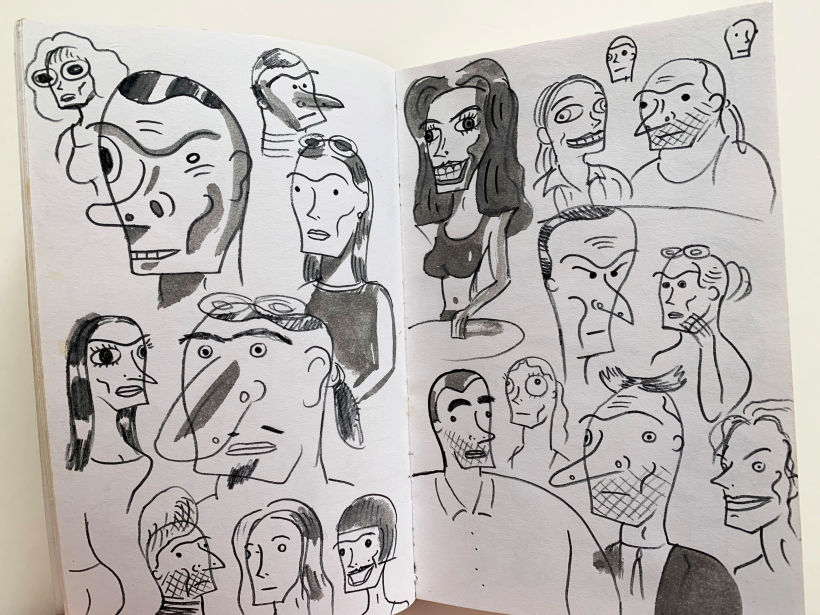 Sketchbook character studies 2