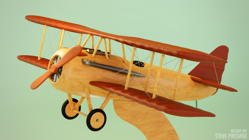 Avión de madera  3