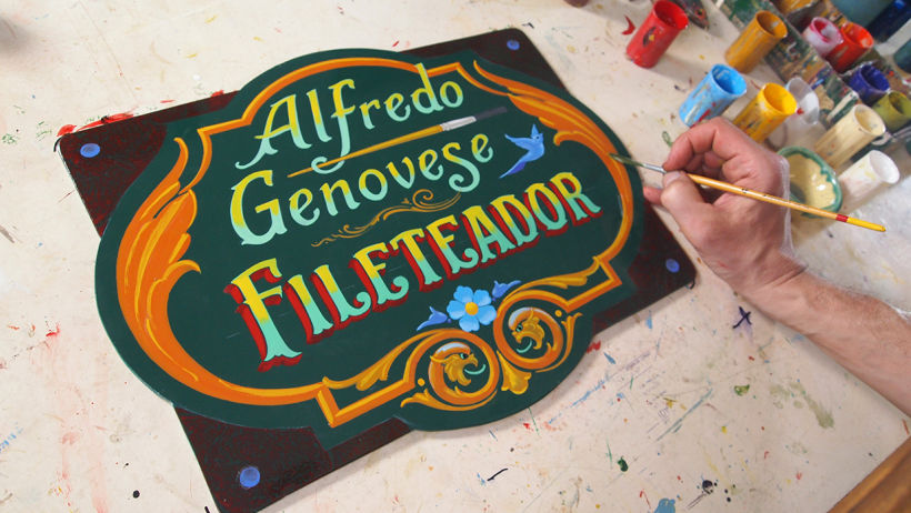 Alfredo Genovese es uno de los fileteadores más conocidos actualmente.