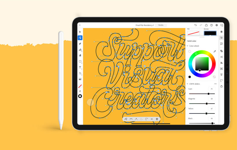 Lanzamiento Adobe Illustrator para iPad 5