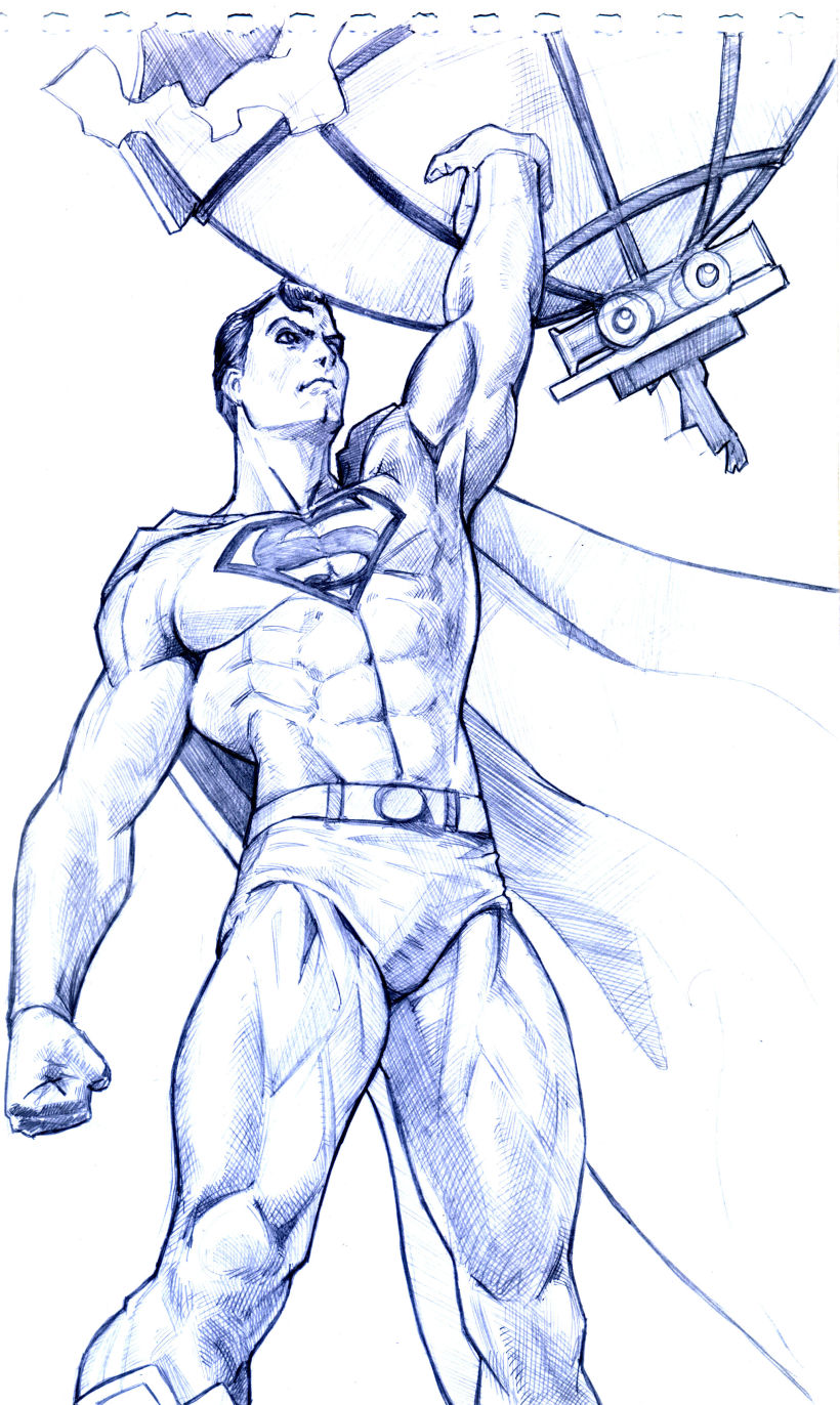 Mi Proyecto del curso: Ilustración para cómics: anatomía de un superhéroe 7