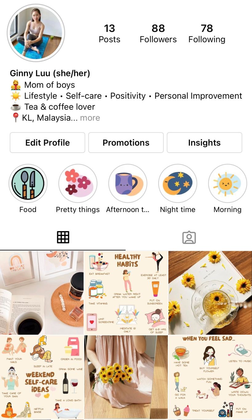 My project in Building an instagram account on lifestyle, self-help 2