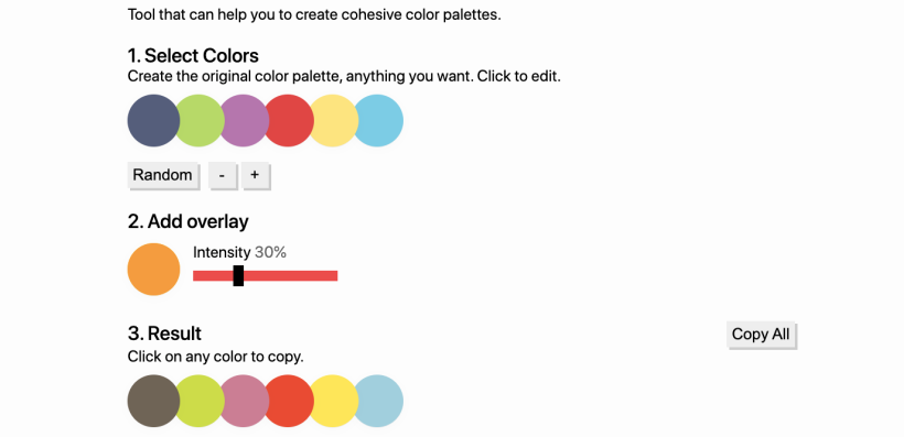 Página de Cohesive Colors.