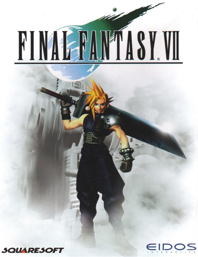 Capa original de 'Final Fantasy VII' em 1997