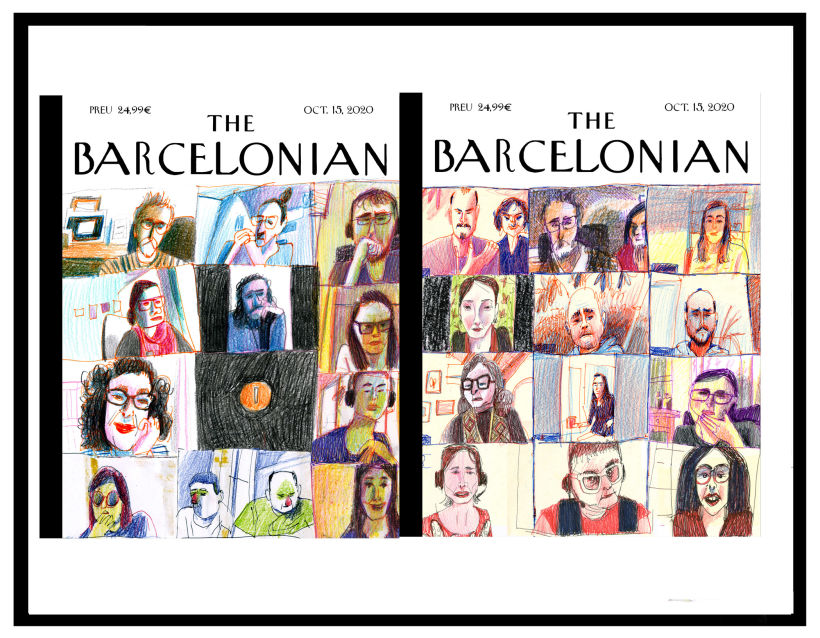 Me pidieron una portada para la revista THE BARCELONIAN así que aproveché para poner dibujos del Zoom.