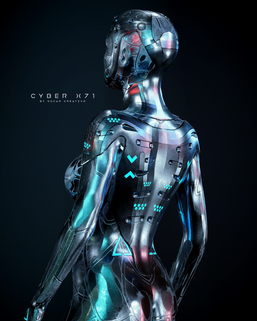 Cyber X71 Model free 3d - Zbrush By Oscar Creativo 8