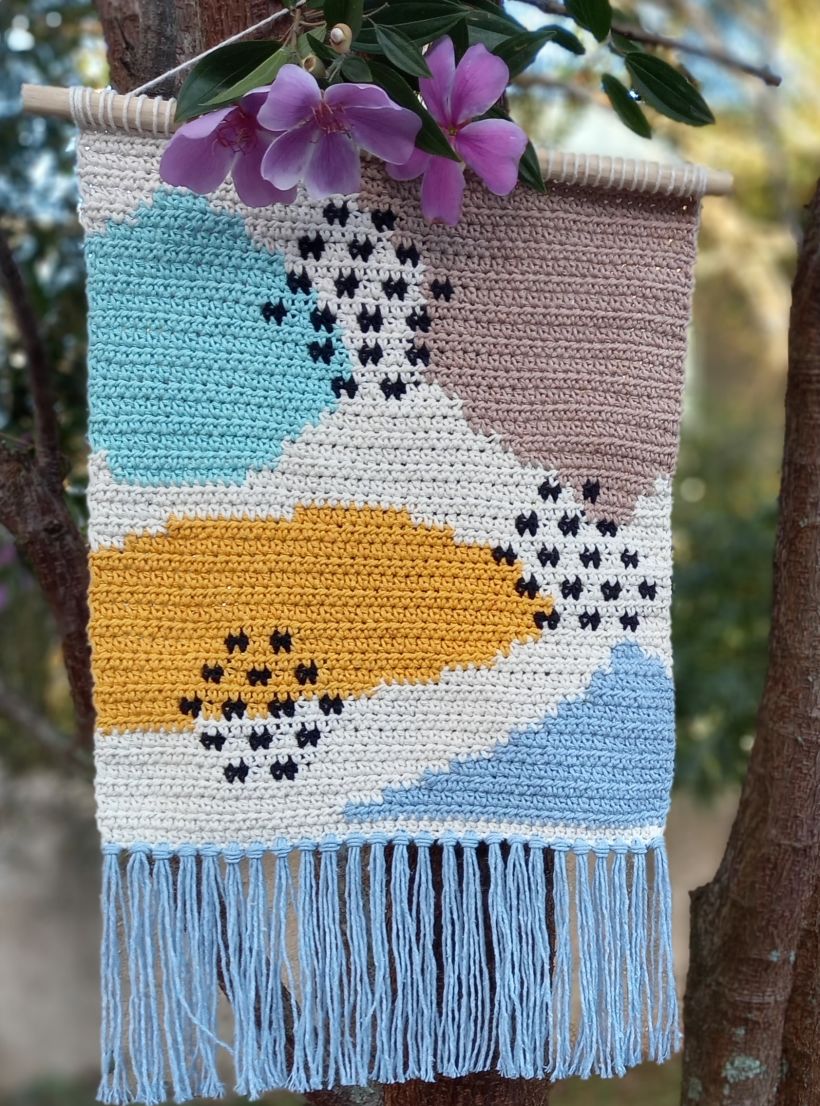 Meu projeto do curso: Intarsia crochê: teça suas tapeçarias 4