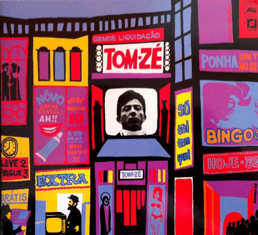El álbum de Tom Zé, "Grande Liquidação", publicado en 1968.