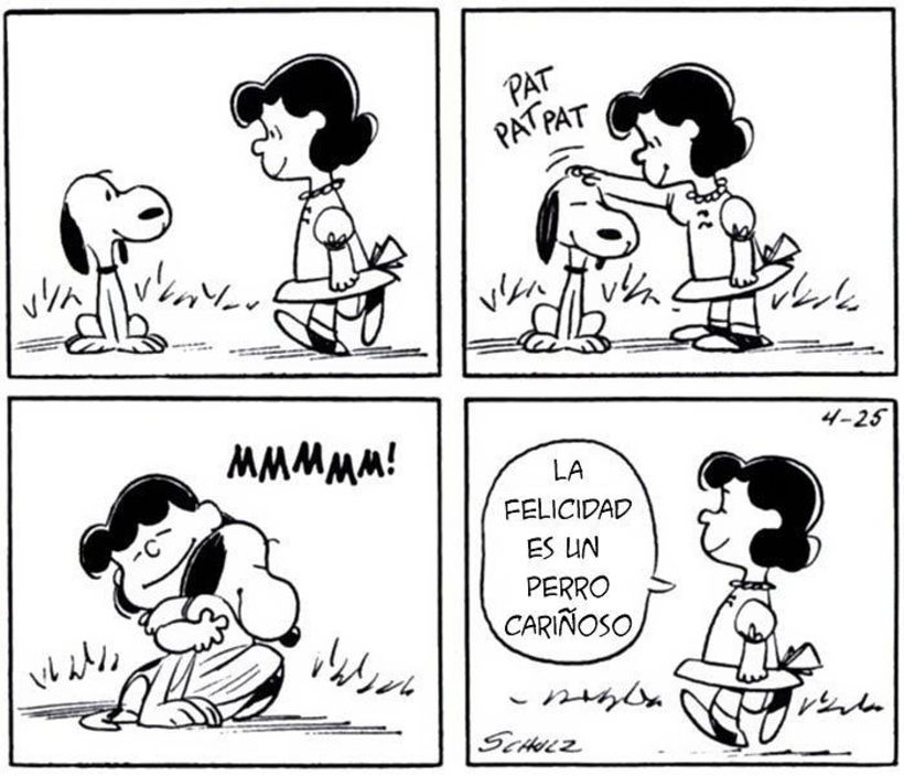 tematicas del comic Snoopy crea un mundo de fantasía en el que un perro es el protagonista. 